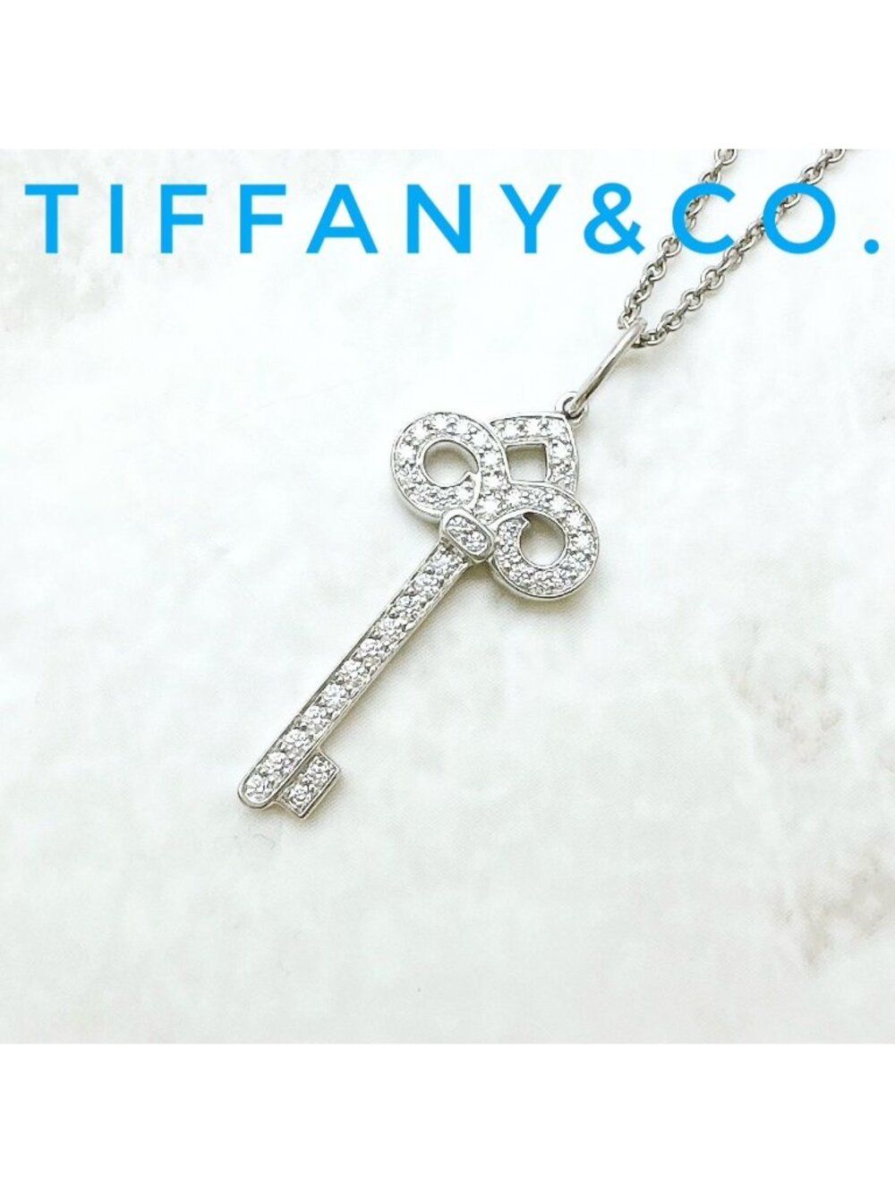 Tiffany & Co Fleur Drisky Diamond Platinum Necklace 45.5